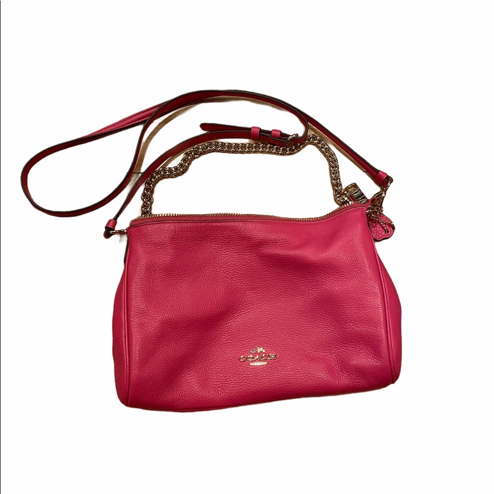 Genuine Coach Luxury Limited Pink Leather Bag